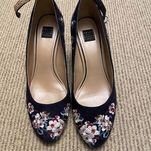 Embellished Navy Shoes
